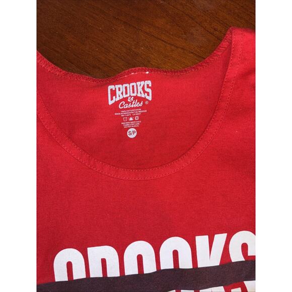 3 Crooks And Castles Mens Tank Top Small S Graphic Red Camjsa Medusa Logo Lotof3 - Picture 3 of 10